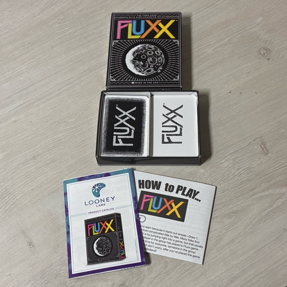 Fluxx 5.0 Looney Labs Complete Card Game Ever Changing Rules